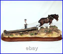 Border Fine Arts'Logging' B0700 by Ayres Heavy Horse and Farmer Ltd. Edition