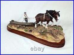 Border Fine Arts'Logging' B0700 by Ayres Heavy Horse and Farmer Ltd. Edition