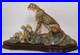 Border-Fine-Arts-Ltd-Ed-Figure-Cheetah-Family-Mother-Cubs-On-Plinth-1990s-VGC-01-uy