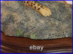 Border Fine Arts Ltd Ed Figure Cheetah Family Mother & Cubs On Plinth 1990s VGC