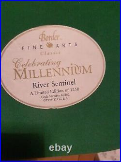 Border Fine Arts Ltd Edition 742/1250 River Sentinel Boxed With C. O. A