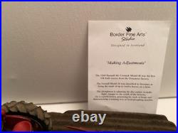 Border Fine Arts Making Adjustments A2124 By A Ayres On Wood Plinth An