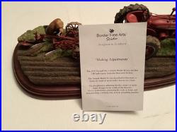 Border Fine Arts Making Adjustments A2124 By A Ayres On Wood Plinth An