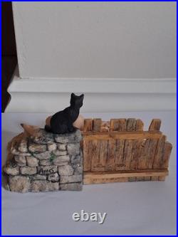 Border Fine Arts Moses and Bertha Figurine JH3 Ray Ayres 1985 Pig Cat Herriot