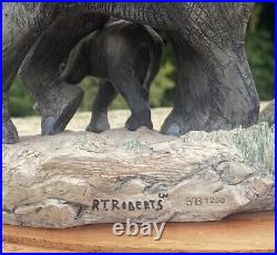 Border Fine Arts' Mother's Care' Elephant figurine B003 593/1250 by R. T. Roberts