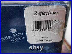 Border Fine Arts Mute Swans Reflections Very Rare A0006 Boxed 1999 VGC