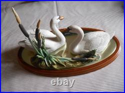 Border Fine Arts Mute Swans Reflections Very Rare A0006 Boxed 1999 VGC