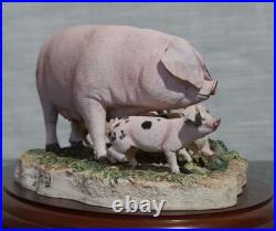 Border Fine Arts Never Satisfied Gloucester Old Spot Sow and Piglets B0442A Border Fine Arts Never Satisfied Gloucester Old Spot Sow and Piglets B0442A