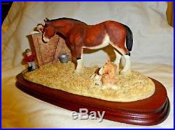 Border Fine Arts Next Generation Horse And Foal Figurine B 0201 Limited Edition