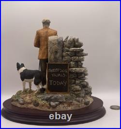 Border Fine Arts'Next To Go' Model by Ray Ayres (B0012) Sheepdog Trials