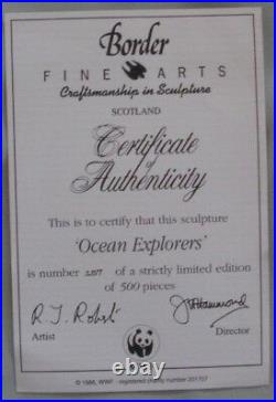 Border Fine Arts Ocean Explorers! The Whales L/ed L153a Made In Scotland