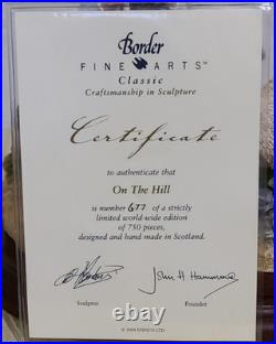 Border Fine Arts On the Hill with COA. Limited Edition 677/750 B0877
