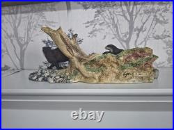 Border Fine Arts Otter Family'Keeping Up' B0333 Mounted Ceramic Figurine