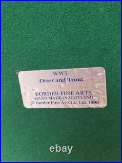 Border Fine Arts Otter and Trout WW5 Vintage 1989 by Elizabeth Waugh