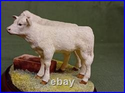 Border Fine Arts'Pair Of Charolais Claves' Figurine. 1997. BO272. 6 Wide. GC