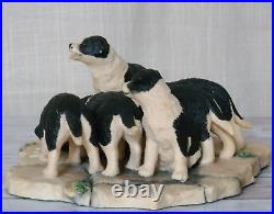 Border Fine Arts Pick of the Litter Model No. JH30 Rare Figurine by Ray Ayres Vgc