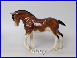 Border Fine Arts Pottery Clydesdale Stallion A4594 Horse Pony Figurine