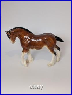 Border Fine Arts Pottery Clydesdale Stallion A4594 Horse Pony Figurine