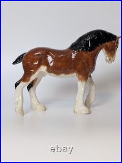 Border Fine Arts Pottery Clydesdale Stallion A4594 Horse Pony Figurine