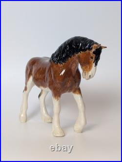 Border Fine Arts Pottery Clydesdale Stallion A4594 Horse Pony Figurine