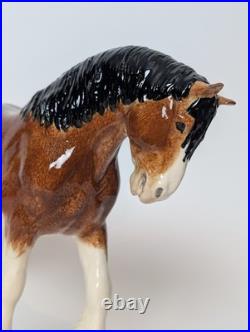 Border Fine Arts Pottery Clydesdale Stallion A4594 Horse Pony Figurine