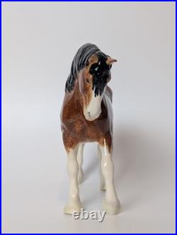 Border Fine Arts Pottery Clydesdale Stallion A4594 Horse Pony Figurine
