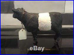 Border Fine Arts Pottery Company. BLACK GALLOWAY Cow belted @