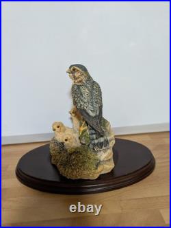 Border Fine Arts RB36. Merlin with Chicks. Great Condition. Plus Plinth. No Box