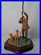 Border-Fine-Arts-REACHING-FOR-HIGH-BIRD-Figurine-Yellow-Labradors-108A-Ray-Ayres-01-yy