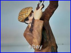 Border Fine Arts REACHING FOR HIGH BIRD Figurine Yellow Labradors 108A Ray Ayres