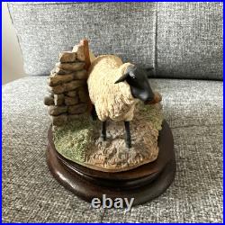 Border Fine Arts Ray Ayres 1981 Suffolk Ewes And Collies Hand Crafted Collectors
