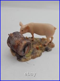 Border Fine Arts Ray Ayres Piglet & Hen 1984 RARE