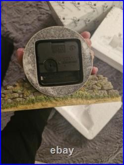 Border Fine Arts Ready And Waiting Mantel Clock. Border Collie. BNIB