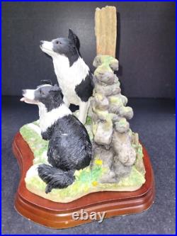 Border Fine Arts Ready and Waiting Working Border Collie Figurines Border Fine Arts Ready and Waiting Working Border Collie Figurines