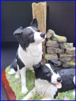Border Fine Arts Ready and Waiting Working Border Collie Figurines Border Fine Arts Ready and Waiting Working Border Collie Figurines