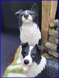 Border Fine Arts Ready and Waiting Working Border Collie Figurines Border Fine Arts Ready and Waiting Working Border Collie Figurines