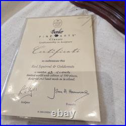 Border Fine Arts Red Squirrel & Goldcrests RJ Ayres B0862 43/500