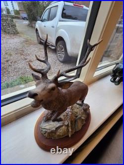 Border Fine Arts Red Stag A1485. LTD Edition. No Box Good Condition