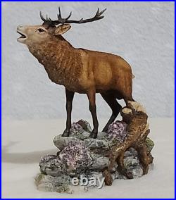 Border Fine Arts Red Stag Standing on Rocks Modelled by David Walton no. 151