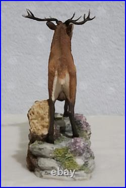 Border Fine Arts Red Stag Standing on Rocks Modelled by David Walton no. 151