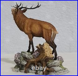 Border Fine Arts Red Stag Standing on Rocks Modelled by David Walton no. 151
