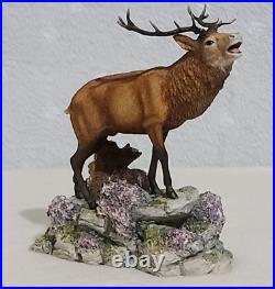 Border Fine Arts Red Stag Standing on Rocks Modelled by David Walton no. 151