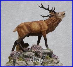 Border Fine Arts Red Stag Standing on Rocks Modelled by David Walton no. 151
