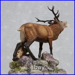 Border Fine Arts Red Stag Standing on Rocks Modelled by David Walton no. 151