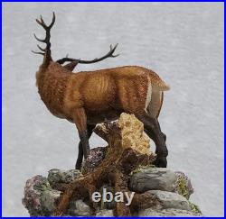 Border Fine Arts Red Stag Standing on Rocks Modelled by David Walton no. 151