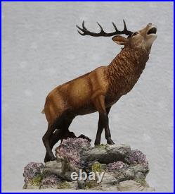Border Fine Arts Red Stag Standing on Rocks Modelled by David Walton no. 151