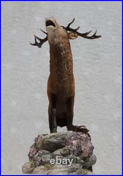 Border Fine Arts Red Stag Standing on Rocks Modelled by David Walton no. 151