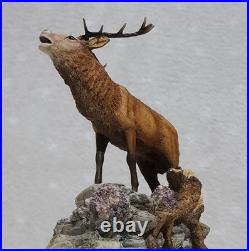 Border Fine Arts Red Stag Standing on Rocks Modelled by David Walton no. 151