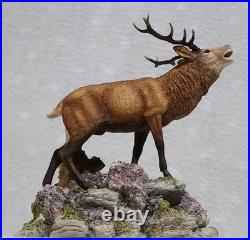 Border Fine Arts Red Stag Standing on Rocks Modelled by David Walton no. 151