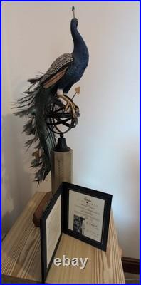 Border Fine Arts Regal Splendour Peacock LE 368/500 Richard Roberts COA